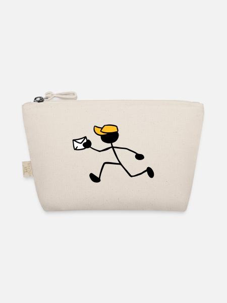 Postman Courier Letter Delivery Express Shipment - Organic Pouch - nature - Front