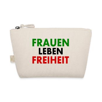Frauen leben freiheit - Bio-Täschchen - Natur - Vorne