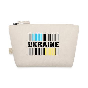 UKRAINE barcode-ukraine slava ukraini - Organic Pouch - nature - Front