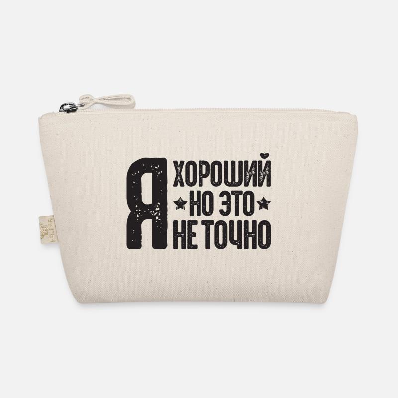 Ich bin gut Spruch auf Russisch Russak Russland - Bio-Täschchen - Natur