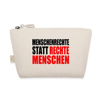 menschenrechte statt rechte menschen - Bio-Täschchen - Natur - Vorne