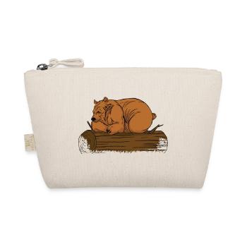 Brown Bear Tree Bear Motif for Brown Bears Team and - Organic Pouch - nature - Front