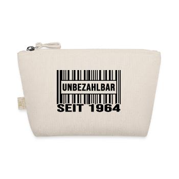 1964 geburtstag unbezahlbar barcode - Bio-Täschchen - Natur - Vorne