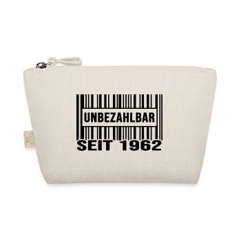 1962 geburtstag unbezahlbar barcode - Bio-Täschchen - Natur - Vorne