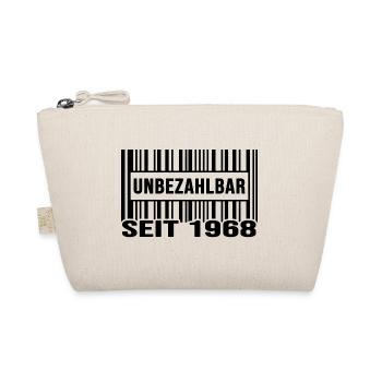 1968 geburtstag unbezahlbar barcode Geschenk - Bio-Täschchen - Natur - Vorne