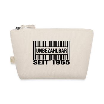 1965 geburtstag unbezahlbar barcode - Bio-Täschchen - Natur - Vorne