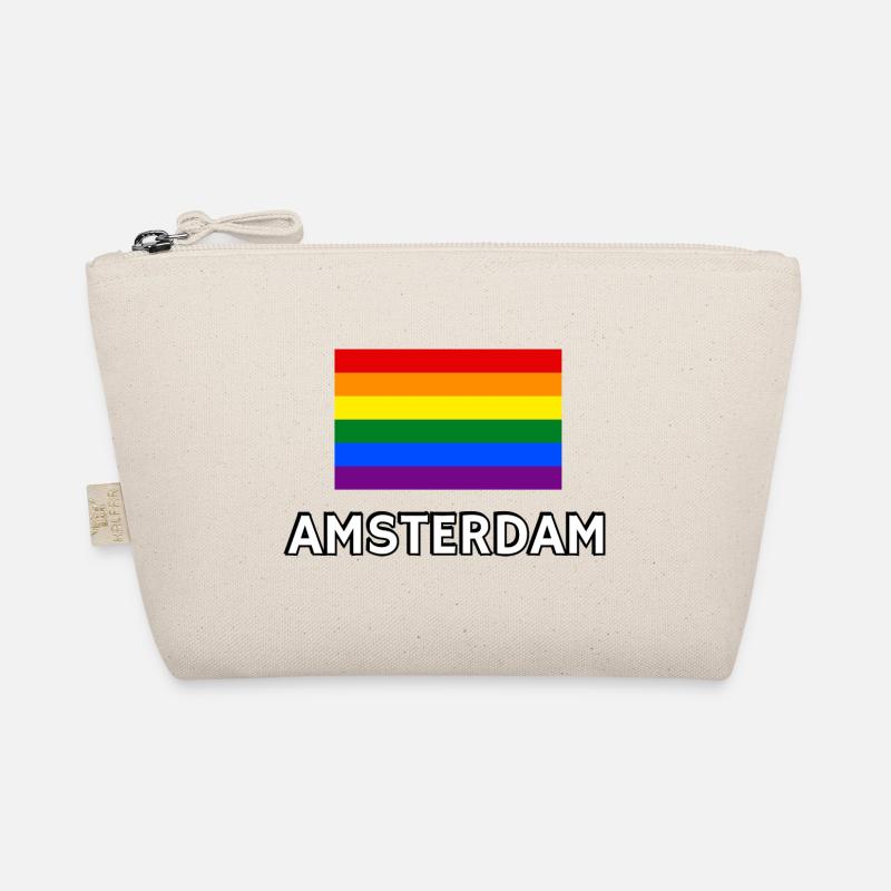 Drapeau de la fierté d’Amsterdam Trousse biologique