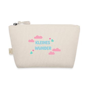 Kleines Wunder Babygeschenk - Geburtsgeschenk - Bio-Täschchen - Natur - Vorne