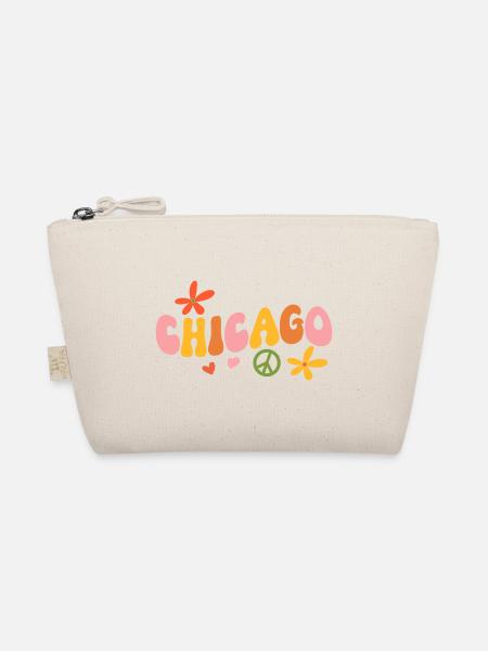 Chicago 70s Hippie - Organic Pouch - nature - Front
