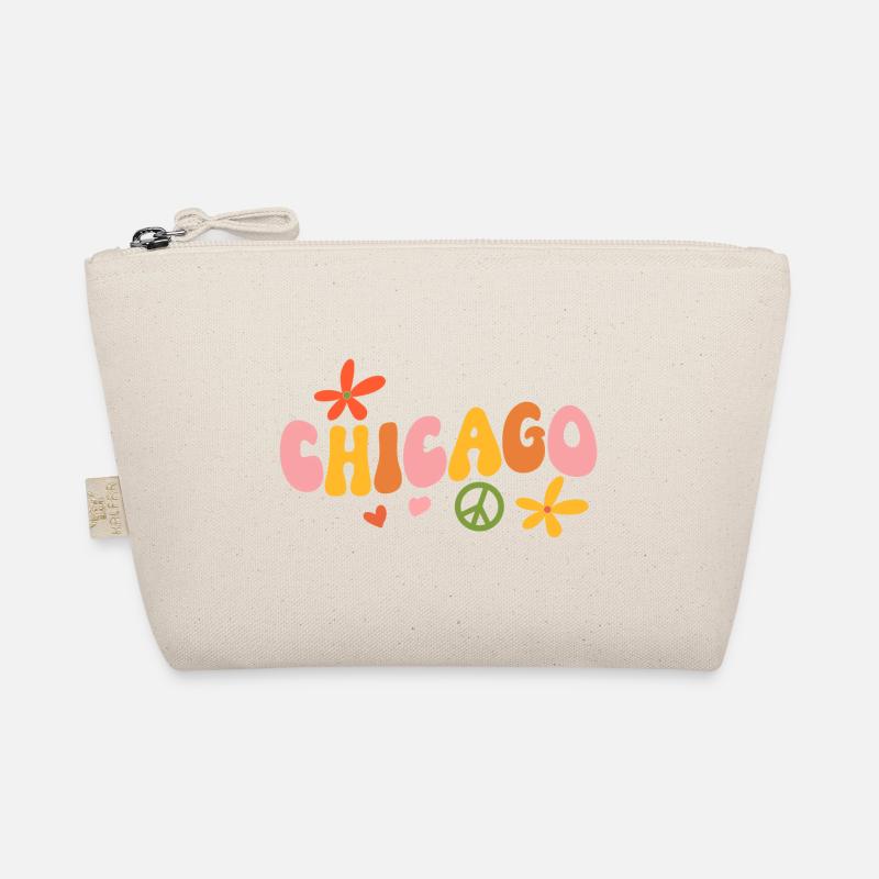 Chicago 70er Jahre Hippie Bio-Täschchen