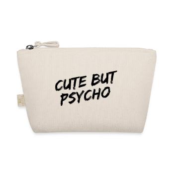 Police de pinceau noire « Mignon mais psycho » - Trousse biologique - nature - Devant