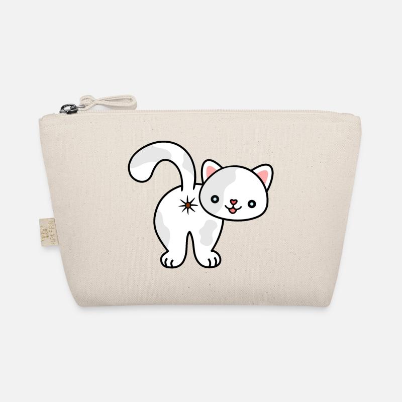 Kitten from behind, asshole, cat, kitten, ass Organic Pouch
