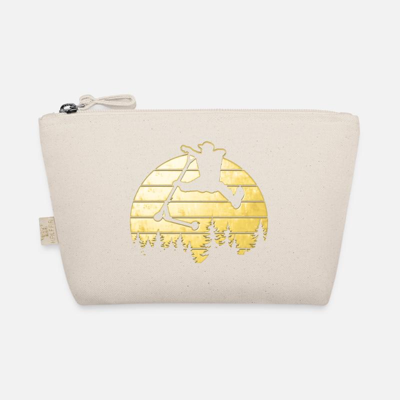 Conception de scooter de cascade cool dans un look doré Trousse biologique
