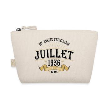86 Ans Anniversaire Vintage Né(e) en Juillet 1936 - Trousse biologique - nature - Devant