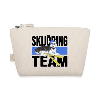 skijöring skifahren mit hund zughund skijoering - Bio-Täschchen - Natur - Vorne
