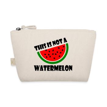 THIS IS NOT A WATERMELON - Bio-Täschchen - Natur - Vorne
