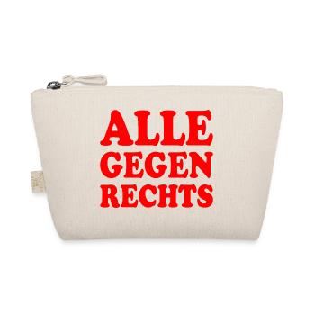 Alle gegen rechts - Bio-Täschchen - Natur - Vorne