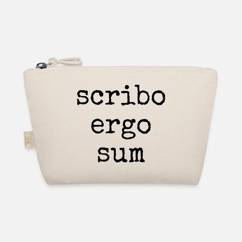 scribo ergo sum - ich schreibe also bin ich Bio-Täschchen