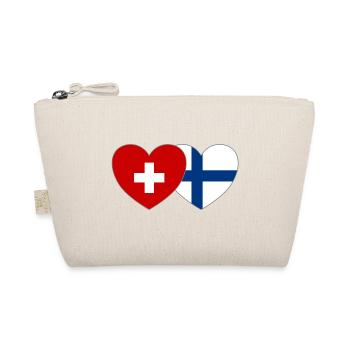 Suisse Finlande Drapeau Cœur - Trousse biologique - nature - Devant