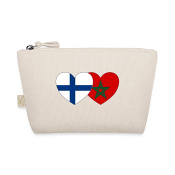 Finlande Maroc Drapeau Coeur - Trousse biologique - nature - Devant