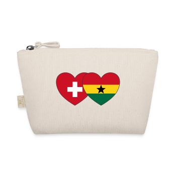 Suisse Ghana Flag Heart - Trousse biologique - nature - Devant