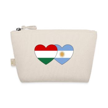 Hongrie Argentine Drapeau Cœur - Trousse biologique - nature - Devant