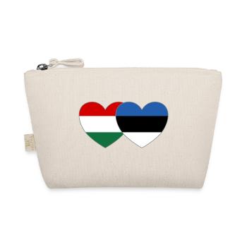 Hongrie Estonie Drapeau Cœur - Trousse biologique - nature - Devant