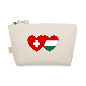 Suisse Hongrie Drapeau Cœur - Trousse biologique - nature - Devant