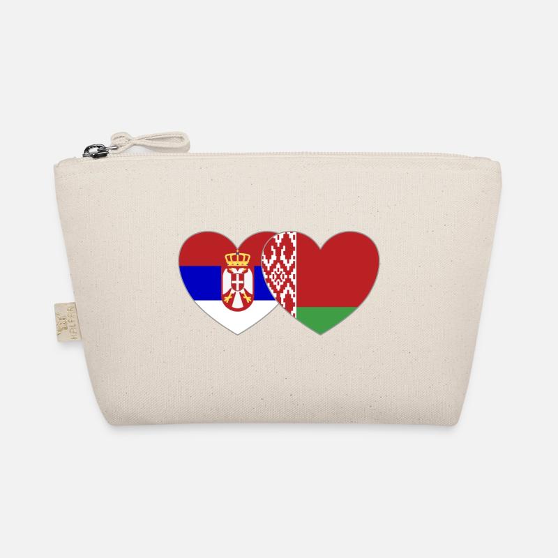 Serbie Biélorussie Drapeau Cœur Trousse biologique