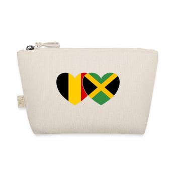 Belgique Jamaïque Flag Heart - Trousse biologique - nature - Devant