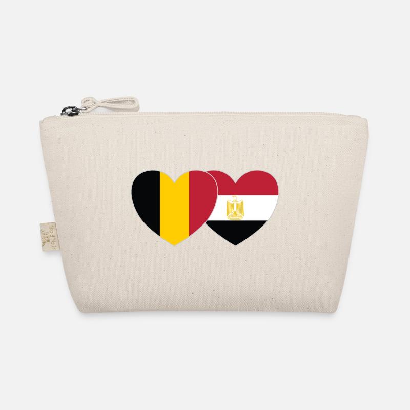 Belgique Egypte Drapeau Coeur Trousse biologique