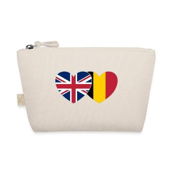 Grande-Bretagne Belgique Drapeau Coeur - Trousse biologique - nature - Devant