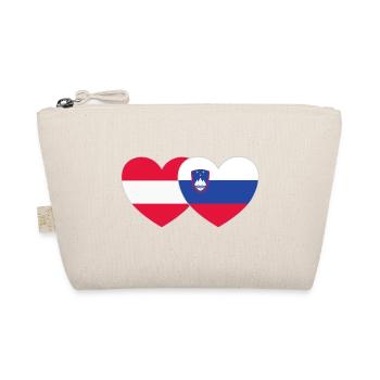 Autriche Slovénie Drapeau Cœur - Trousse biologique - nature - Devant