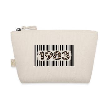 1983 birthday anniversary limited leopard - Organic Pouch - nature - Front