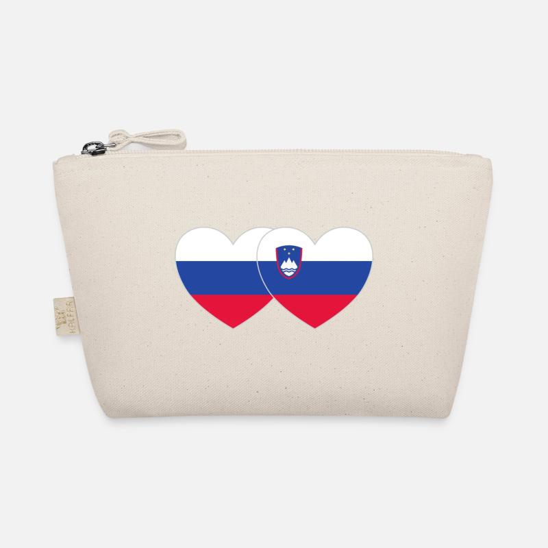 Russie Slovénie Drapeau Cœur Trousse biologique