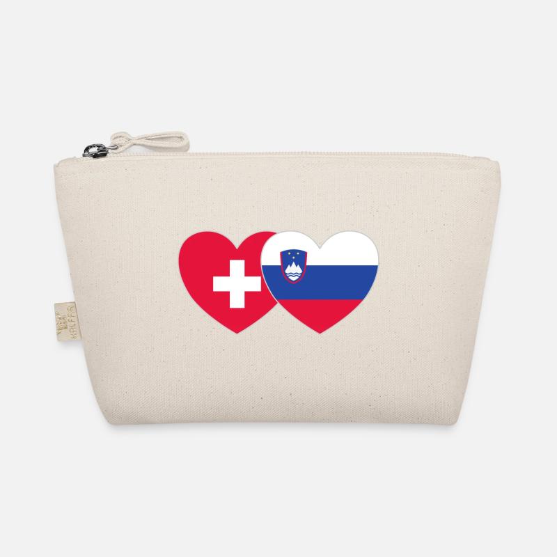 Suisse Slovénie Drapeau Cœur Trousse biologique