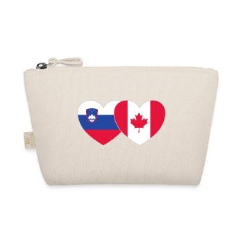 Slovénie Canada Drapeau Coeur - Trousse biologique - nature - Devant