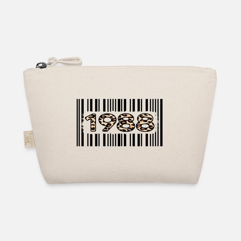 1988 anniversaire 34 ans anniversaire code à barres léopard Trousse biologique