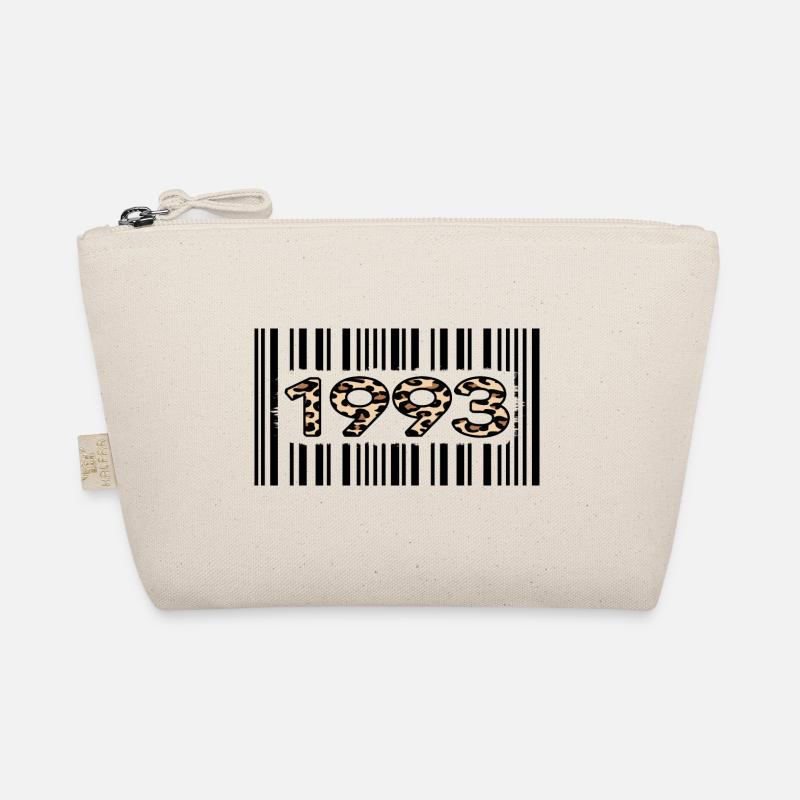 1993 birthday 29 years anniversary barcode leopard Organic Pouch