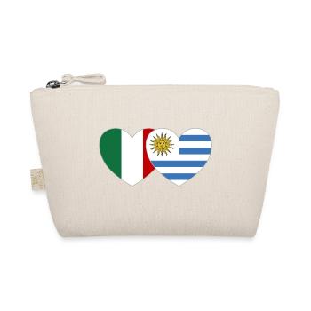 Italie Uruguay Drapeau Coeur - Trousse biologique - nature - Devant