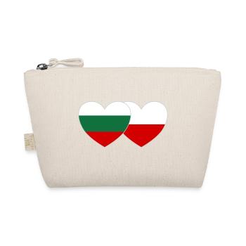 Bulgarie Pologne Drapeau Cœur - Trousse biologique - nature - Devant
