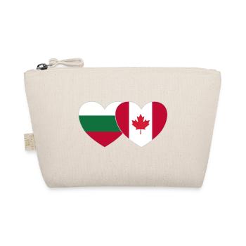 Bulgarie Canada Flag Heart - Trousse biologique - nature - Devant