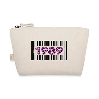 1989 geburtstag barcode rosa leopard retro-party - Bio-Täschchen - Natur - Vorne