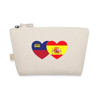 Liechtenstein Espagne Drapeau Coeur - Trousse biologique - nature - Devant