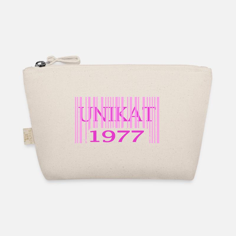 1976 geburtstag seltenes unikat rosa barcode Bio-Täschchen