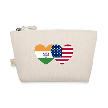 Inde Usa Flag Heart - Trousse biologique - nature - Devant