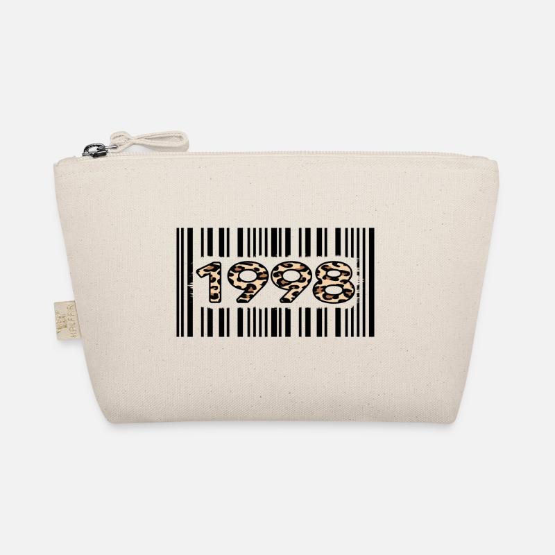 1998 Birthday 24 years anniversary Barcode Leopard Organic Pouch