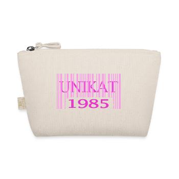 1985 geburtstag seltenes unikat rosa barcode - Bio-Täschchen - Natur - Vorne