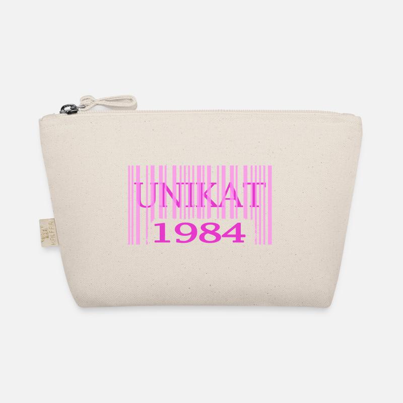 geburtstag 1984 seltenes unikat rosa barcode Bio-Täschchen