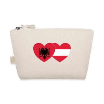 Albanie Drapeau de Pâques Coeur - Trousse biologique - nature - Devant